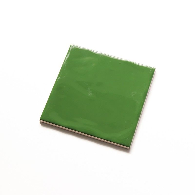 Azulejos de pared de cerámica verde oscuro de 150x150 mm de superficie rugosa de placas para salpicaduras de cocina