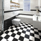 Resistencia fuerte de la mancha de las baldosas de piso brillante del negro de cerámica del cuarto de baño 200X200