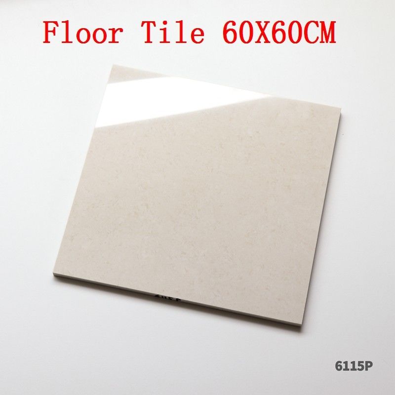 Azulejo de piso de color marrón blanco brillante / mate de carga doble de 60x60cm