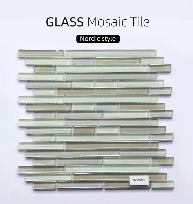 Azulejo de mosaico de vidrio de 30x30 cm para pared de baño