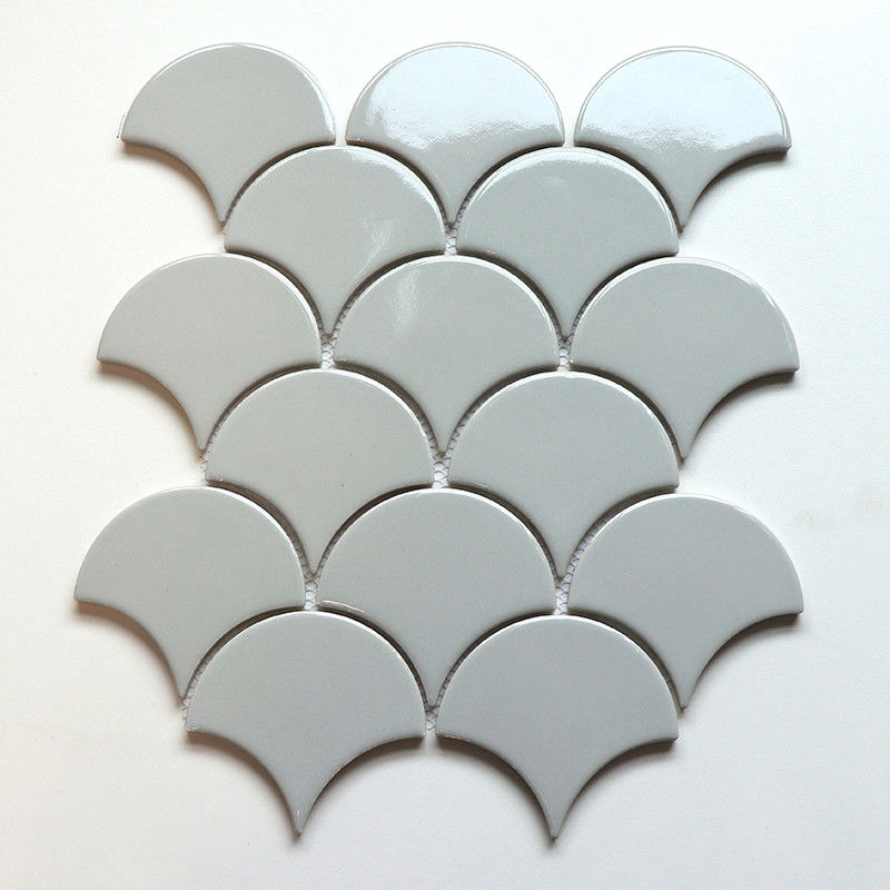 Mosaico de porcelana 295x335mm Modern de la pared de la pared de la cocina Forma del ventilador